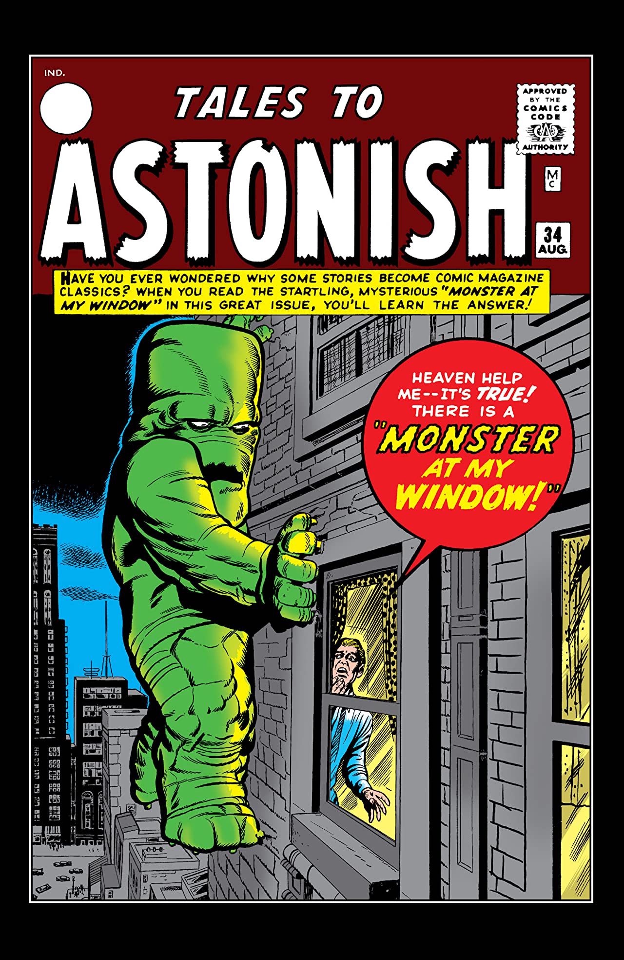 Tales to Astonish #34 cover