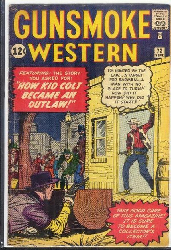 Gunsmoke Western #72 cover