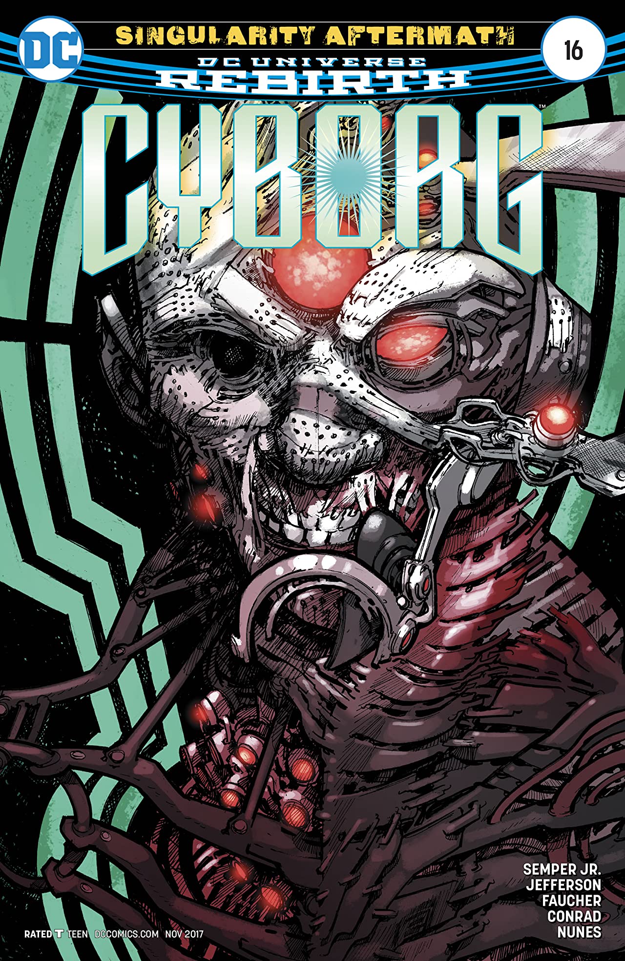 Cyborg #16 cover