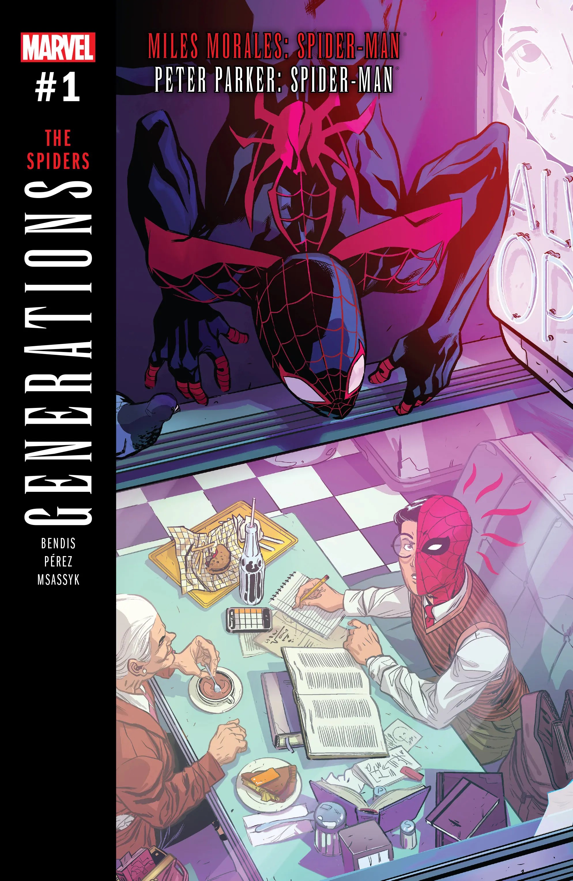 Generations: Miles Morales Spider-Man & Peter Parker Spider-Man #1 cover