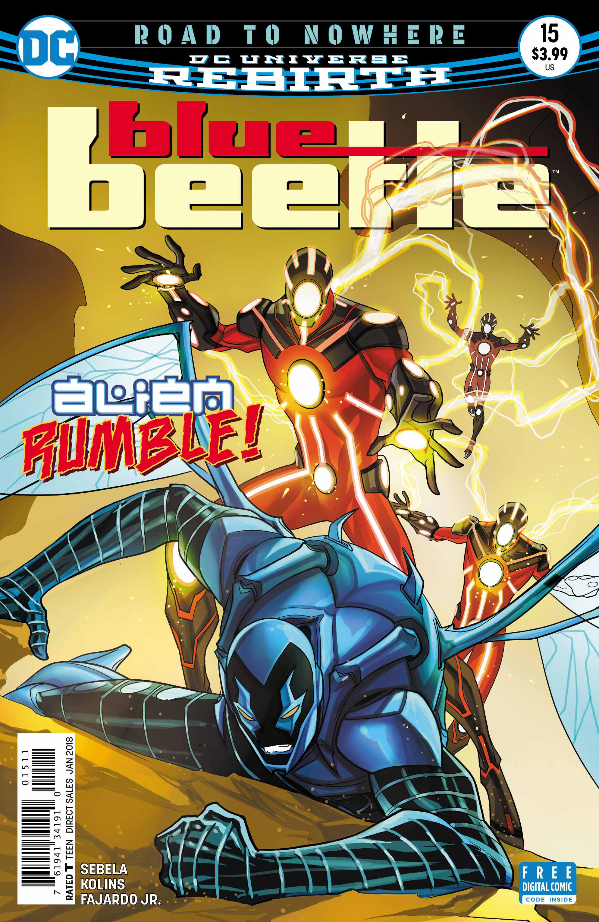 Blue Beetle #15 cover