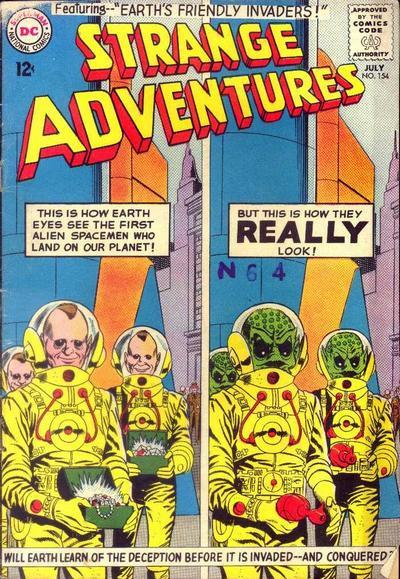 Strange Adventures #154 cover