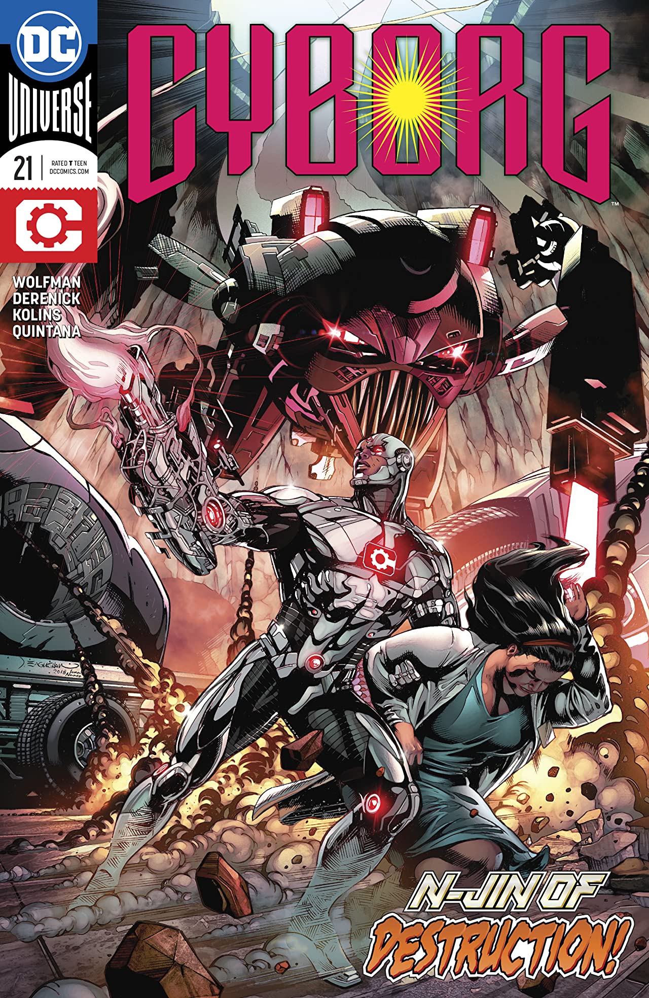 Cyborg #21 cover