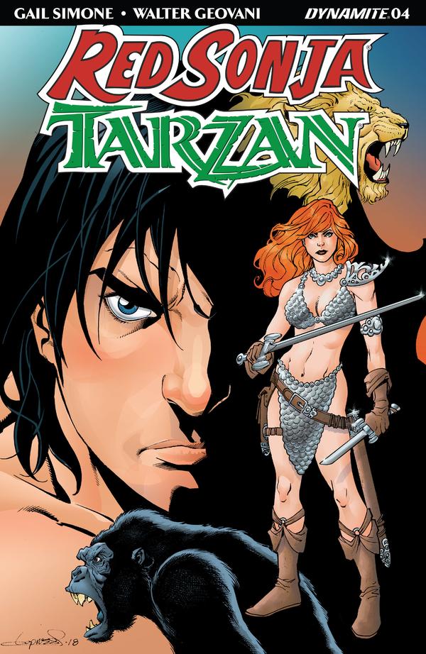 Red Sonja / Tarzan #4 cover