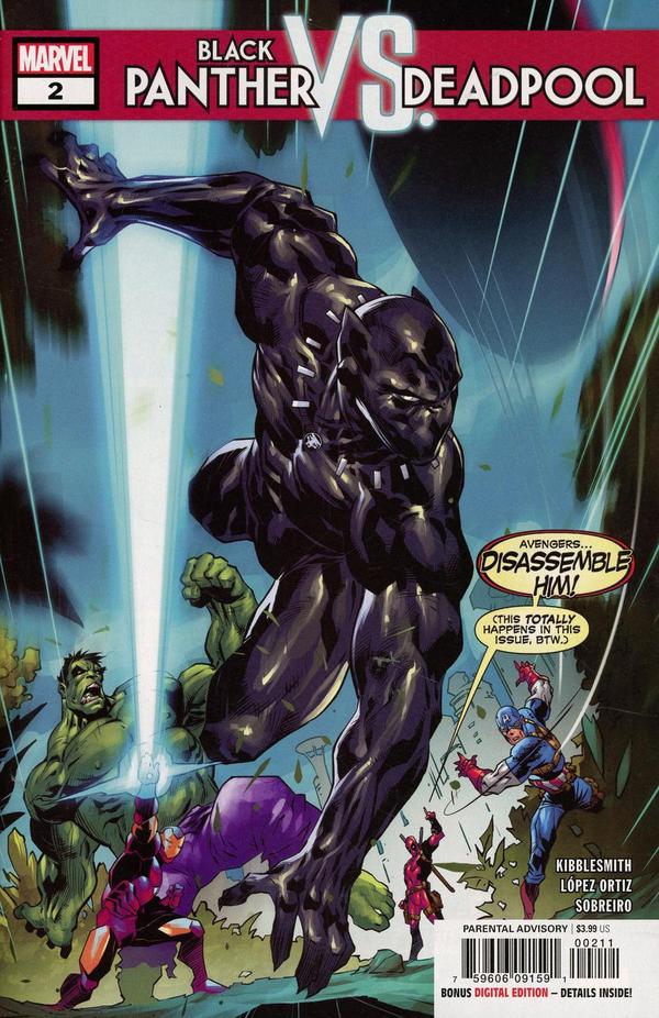 Black Panther vs Deadpool #2 cover