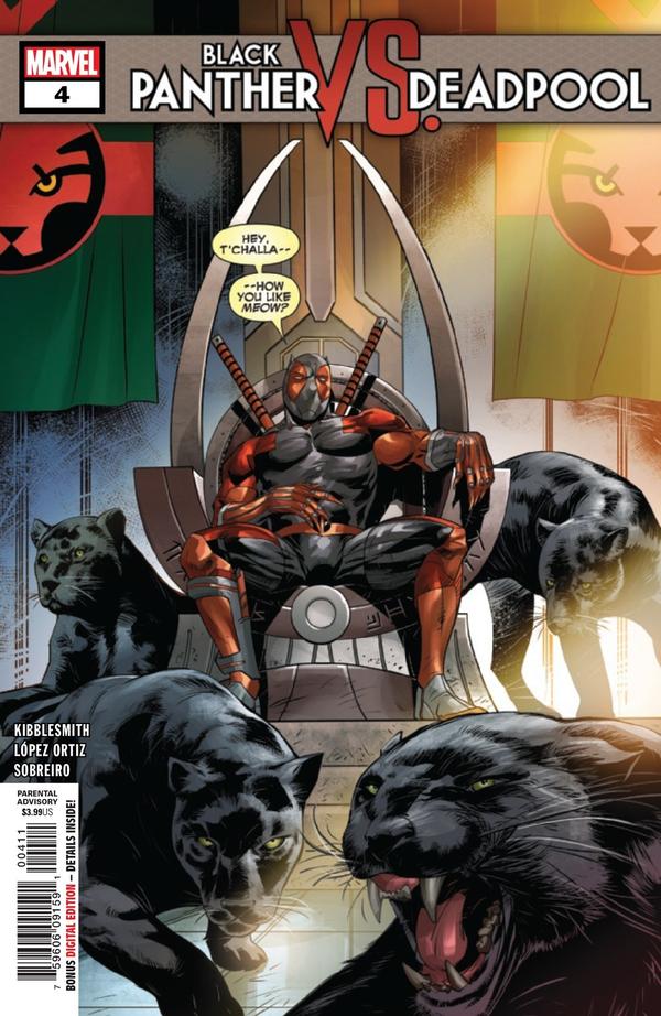 Black Panther vs Deadpool #4 cover