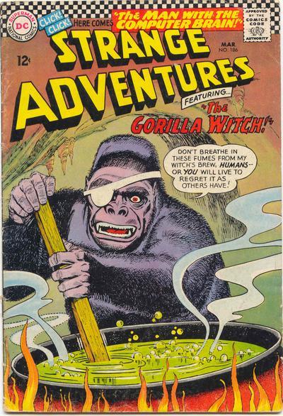 Strange Adventures #186 cover