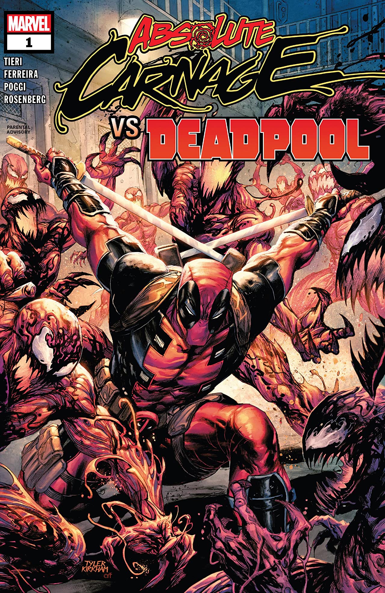 Absolute Carnage vs. Deadpool #1 cover