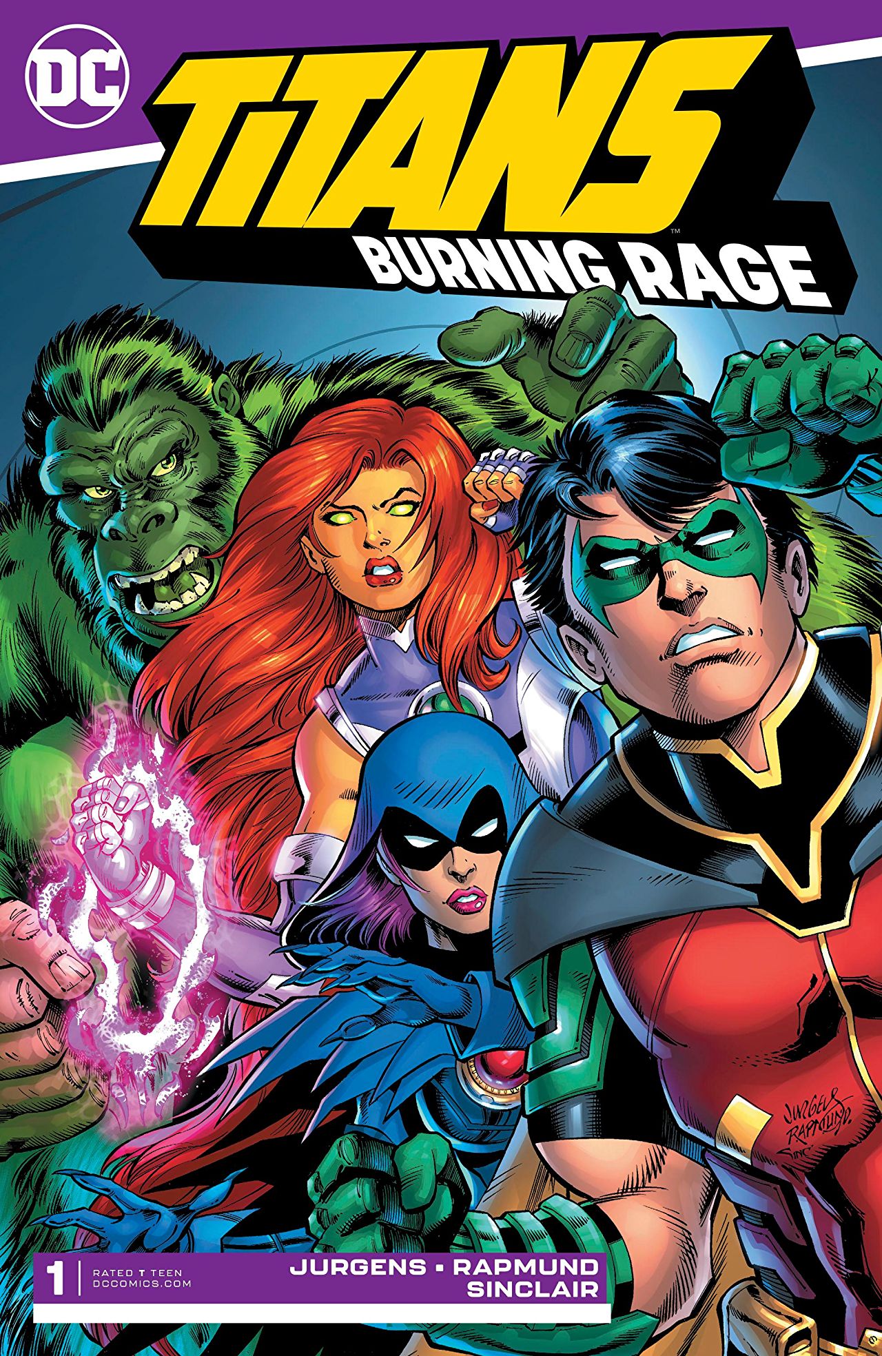 Titans: Burning Rage #1 cover