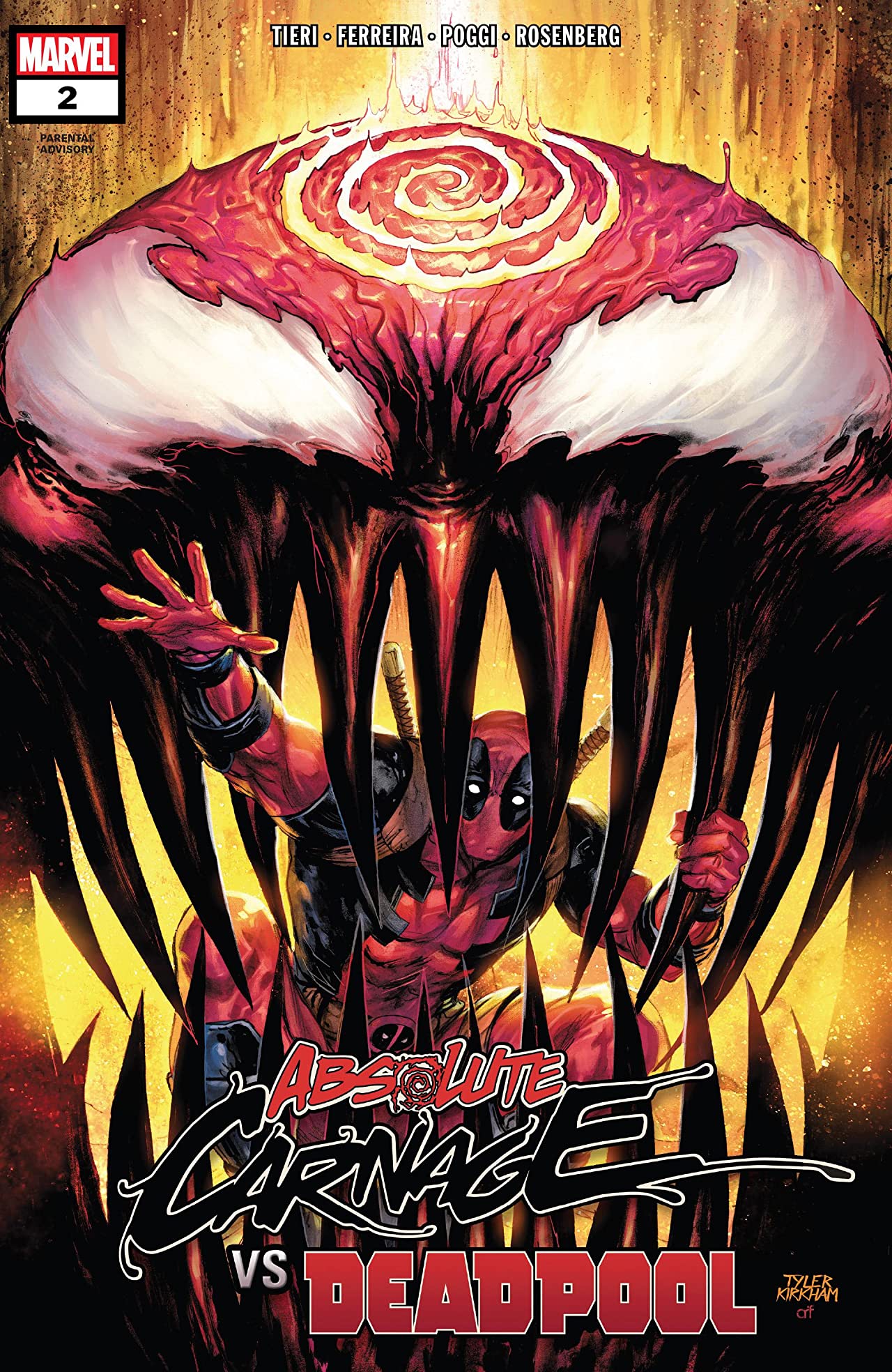 Absolute Carnage vs. Deadpool #2 cover