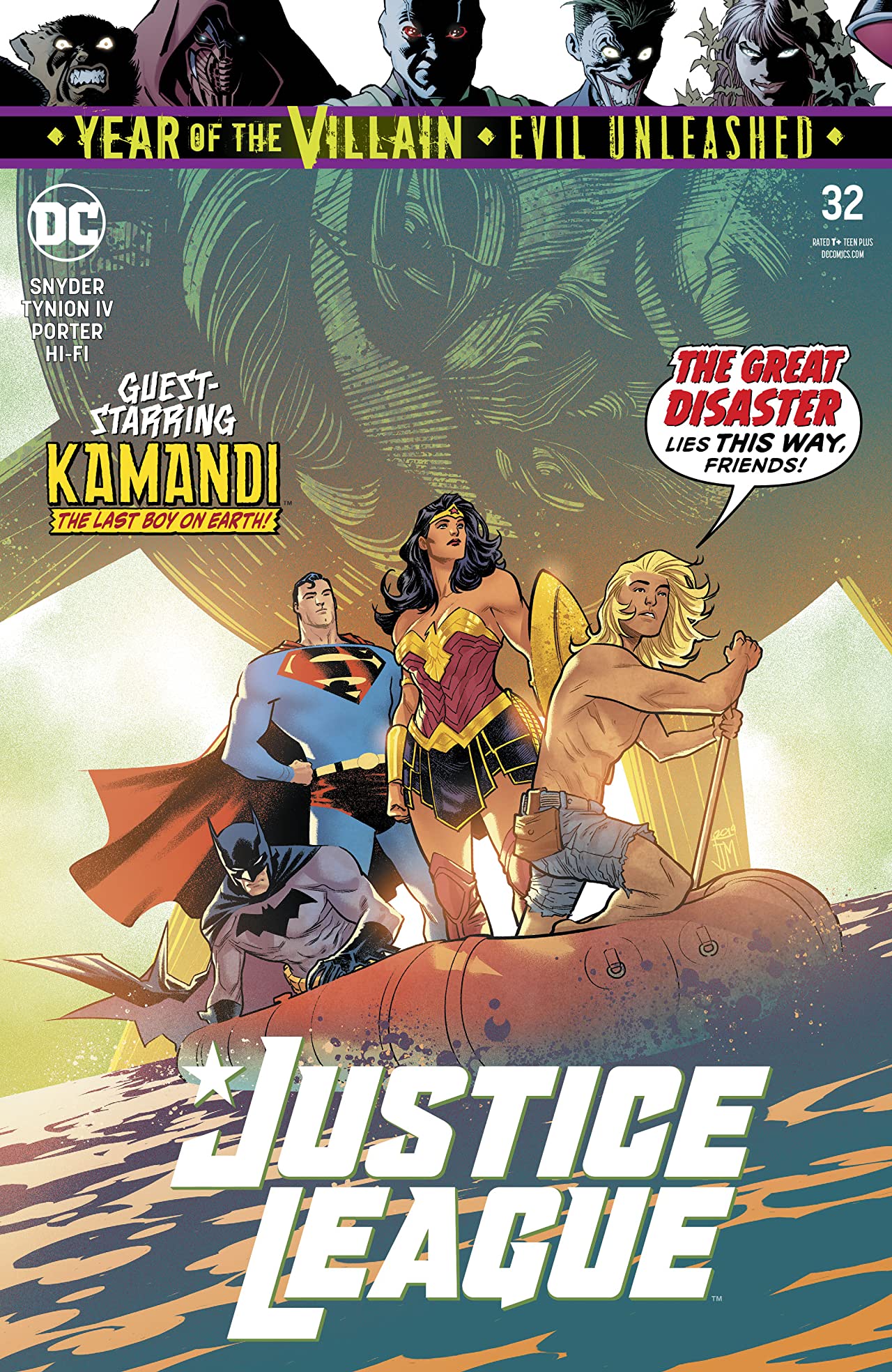 Justice League #32 cover