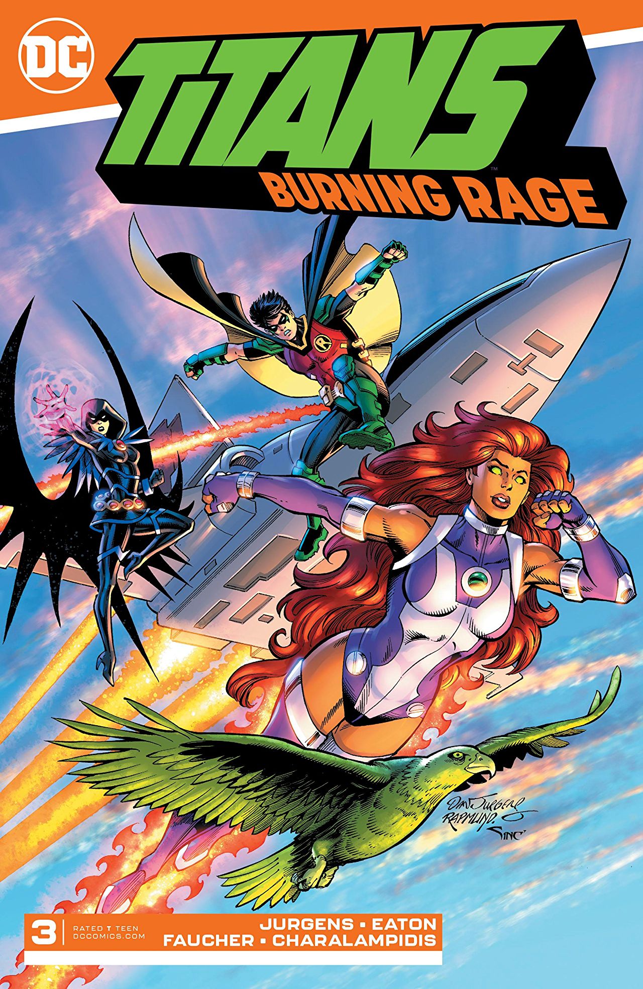 Titans: Burning Rage #3 cover
