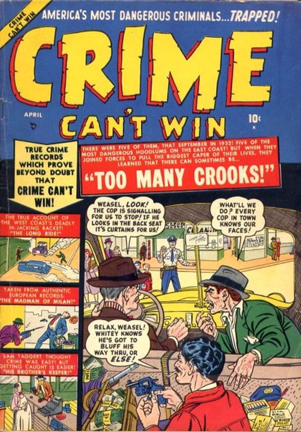 Crime Can't Win #4 cover