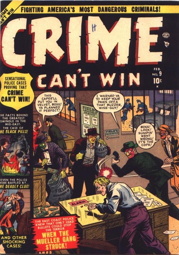 Crime Can't Win #9 cover