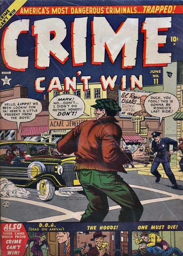 Crime Can't Win #11 cover