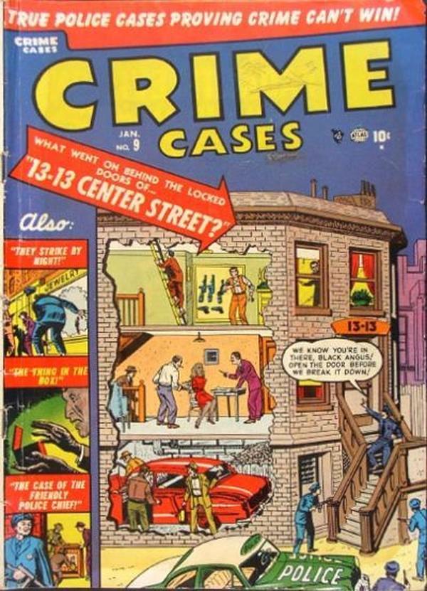 Crime Cases Comics #9 cover
