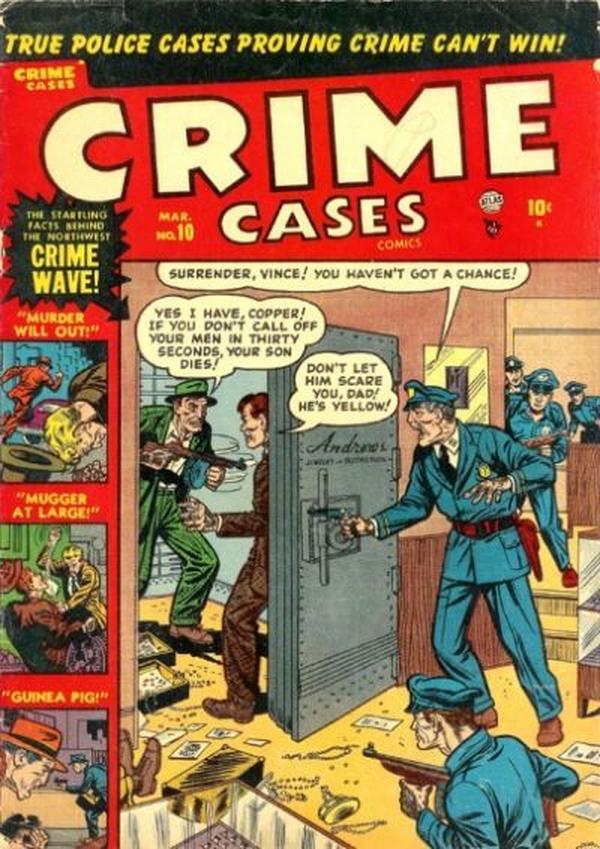 Crime Cases Comics #10 cover