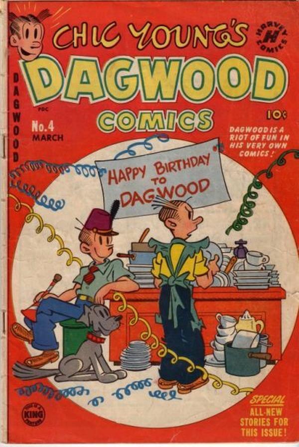 Chic Young's Dagwood Comics #4 cover