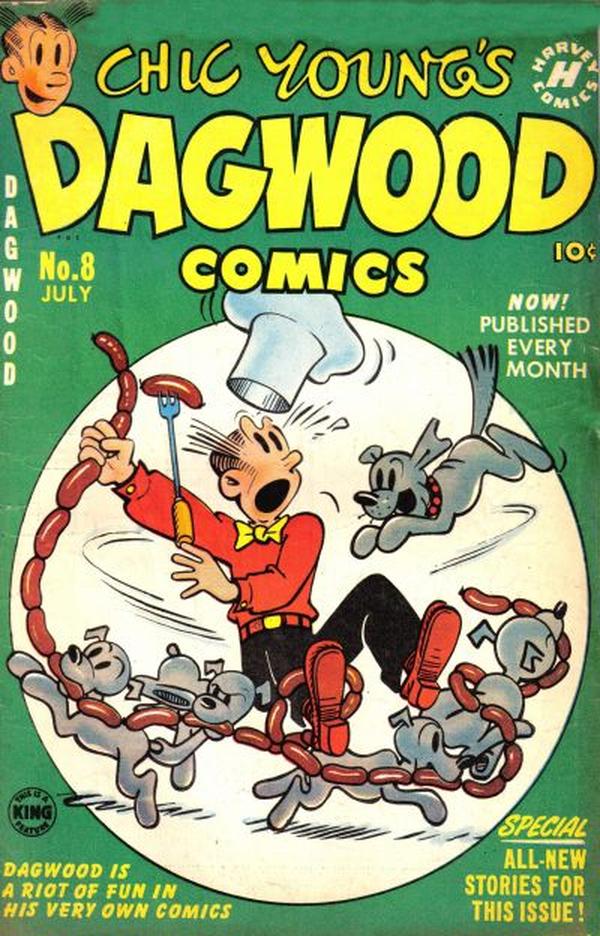 Chic Young's Dagwood Comics #8 cover