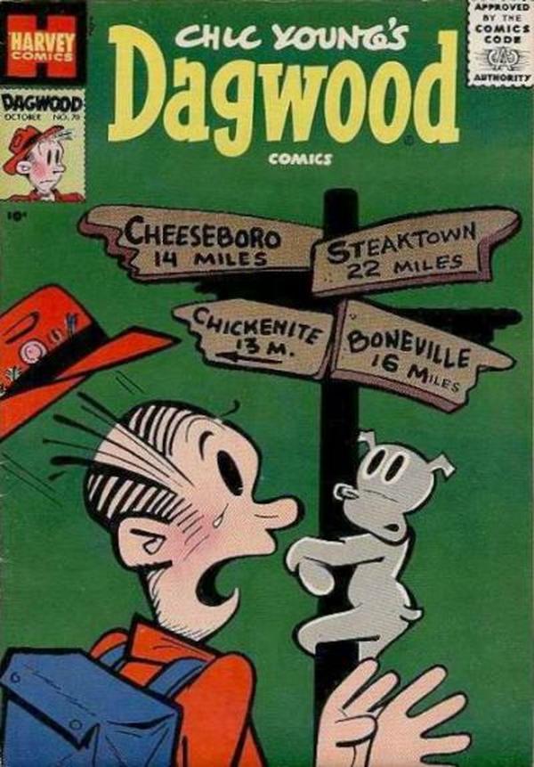 Chic Young's Dagwood Comics #70 cover