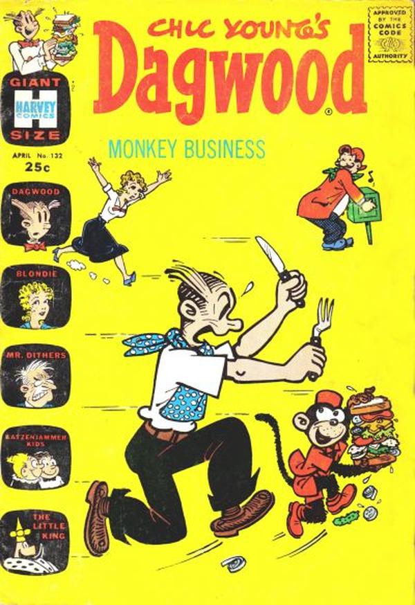 Chic Young's Dagwood Comics #132 cover