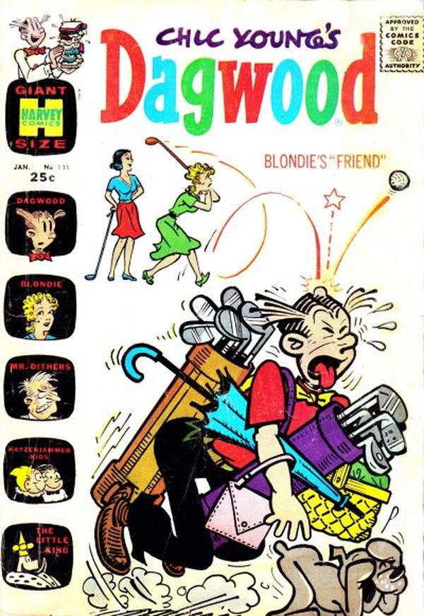 Chic Young's Dagwood Comics #135 cover