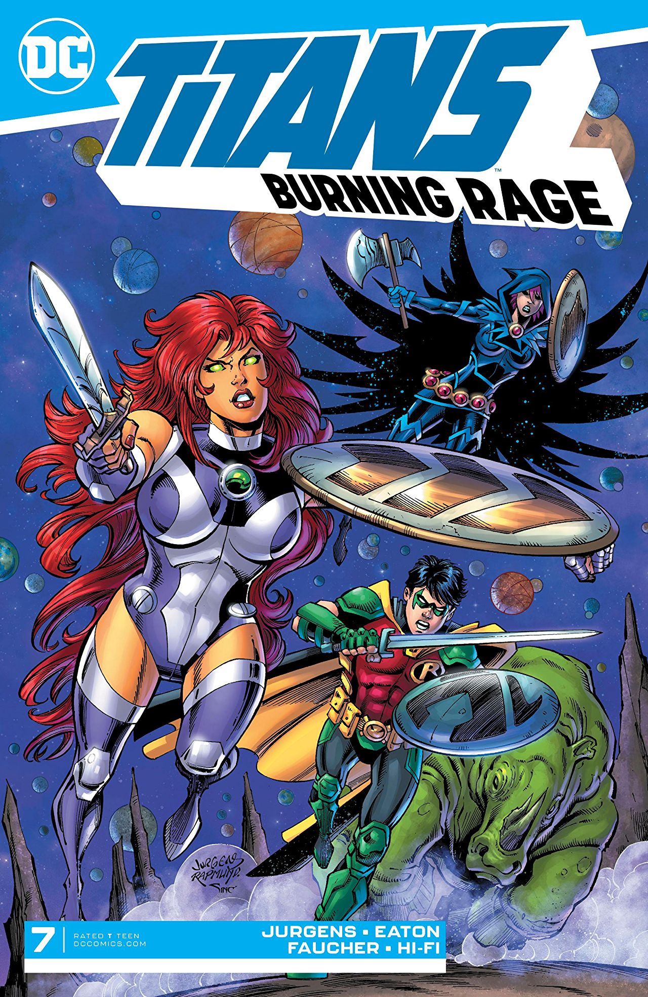 Titans: Burning Rage #7 cover