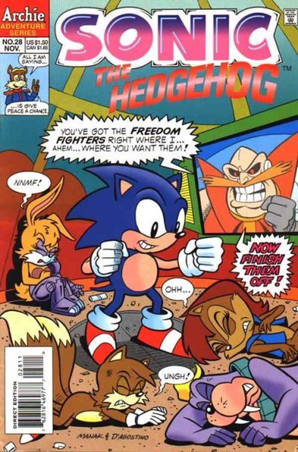 Sonic the Hedgehog #28 cover