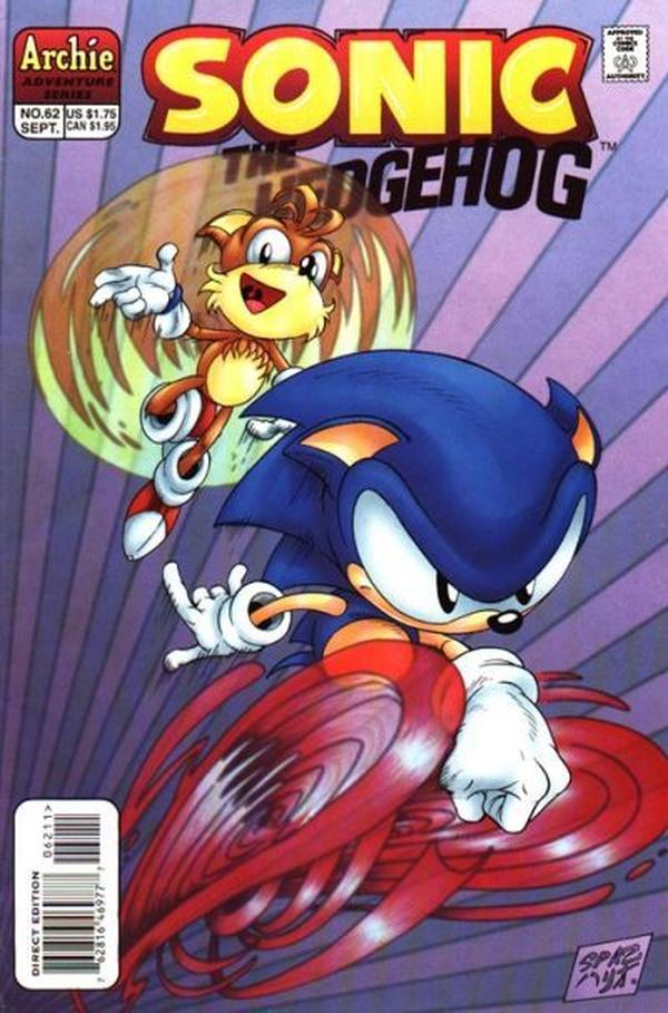 Sonic the Hedgehog #62 cover