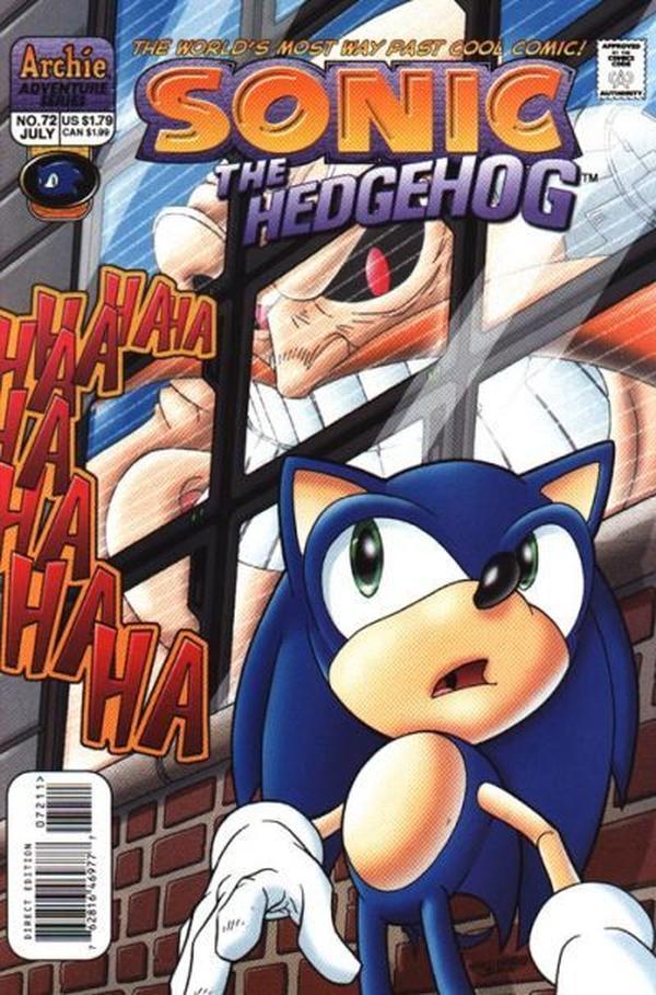 Sonic the Hedgehog #72 cover
