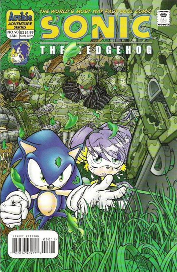 Sonic the Hedgehog #90 cover
