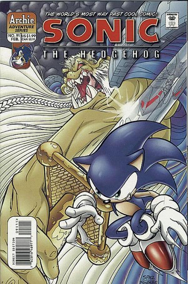 Sonic the Hedgehog #91 cover