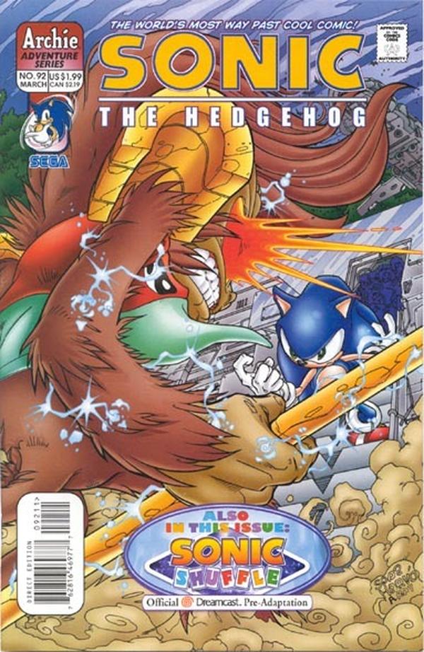 Sonic the Hedgehog #92 cover