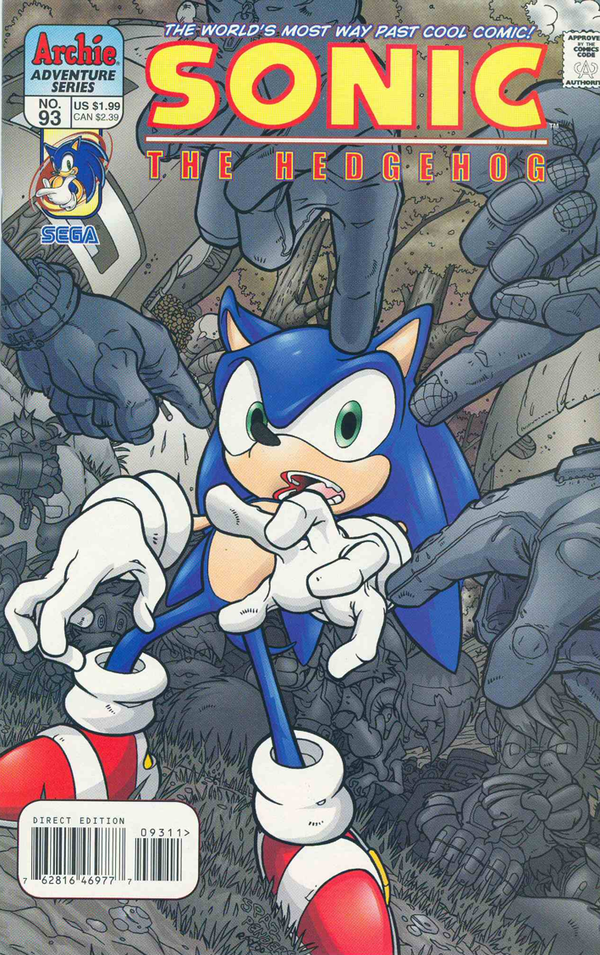 Sonic the Hedgehog #93 cover