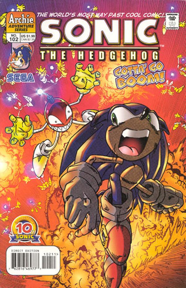 Sonic the Hedgehog #102 cover