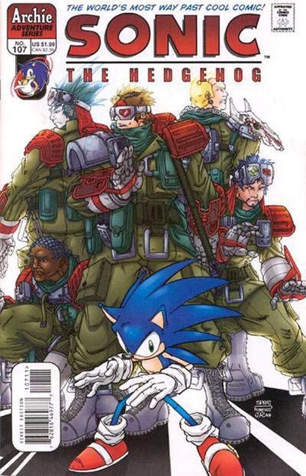 Sonic the Hedgehog #107 cover