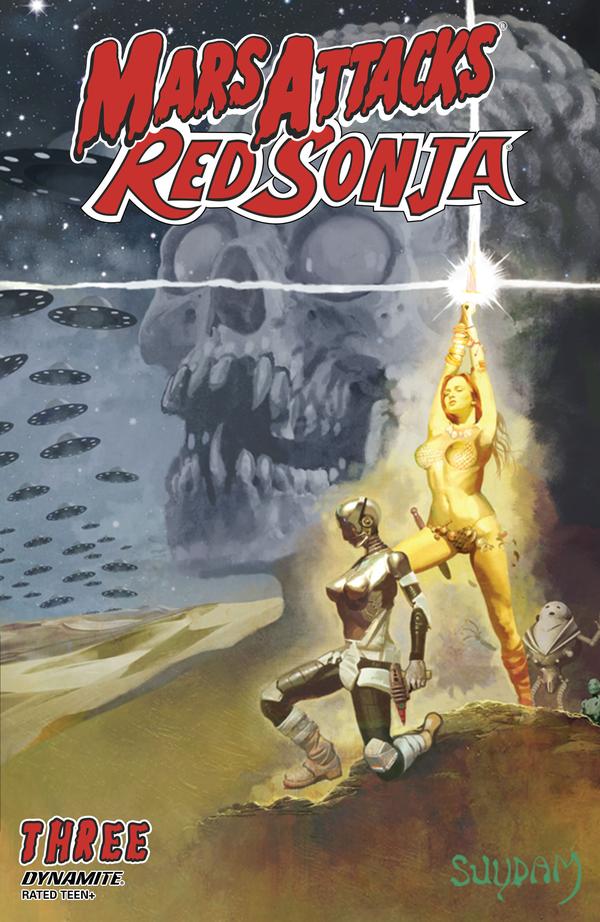 Mars Attacks / Red Sonja #3 cover