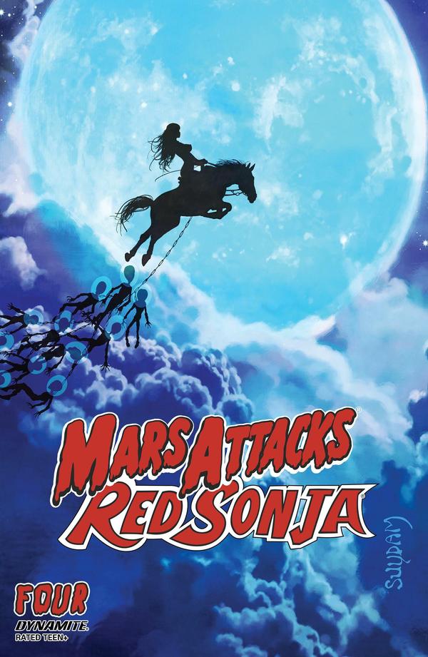 Mars Attacks / Red Sonja #4 cover