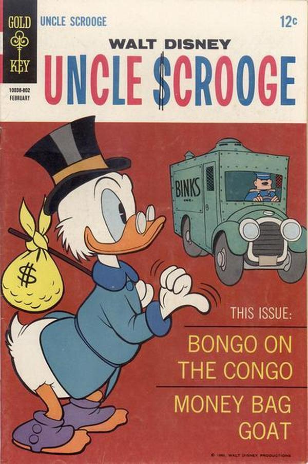 Walt Disney Uncle Scrooge #73 cover