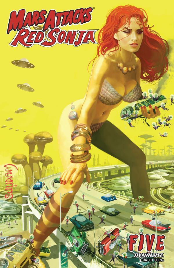 Mars Attacks / Red Sonja #5 cover