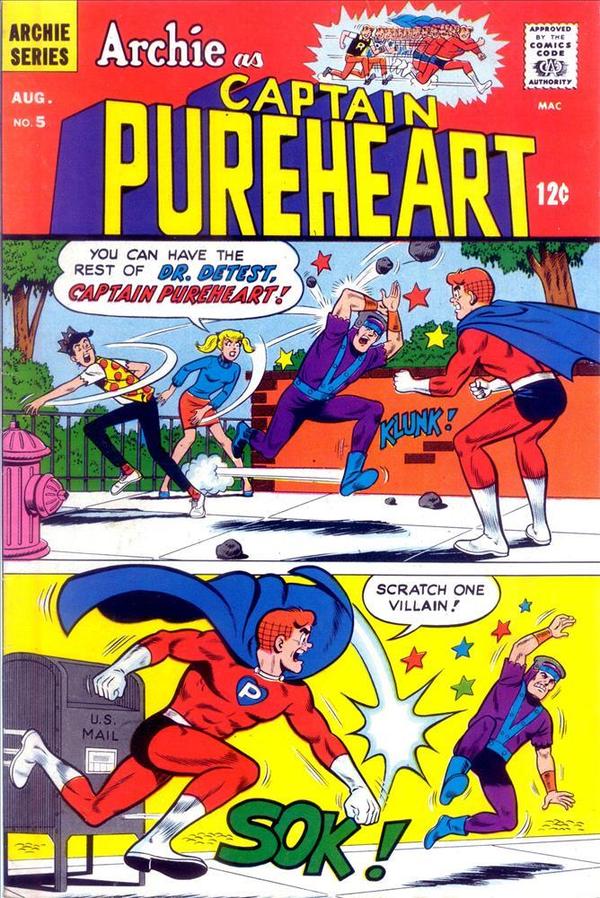 Archie as Capt. Pureheart #5 cover