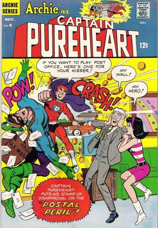 Archie as Capt. Pureheart #6 cover