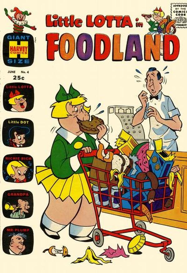 Little Lotta Foodland #4 cover