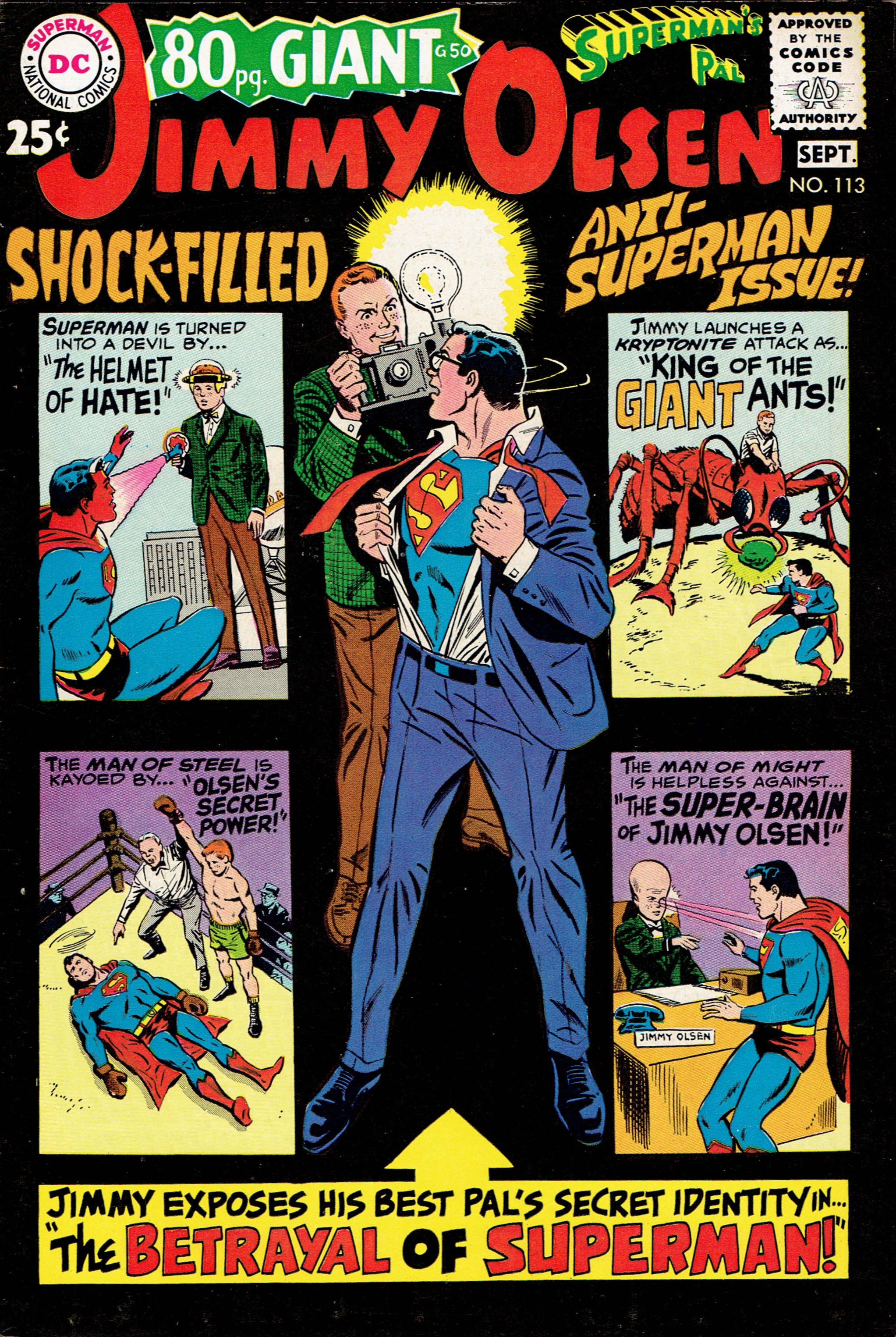 Superman's Pal, Jimmy Olsen #113 cover