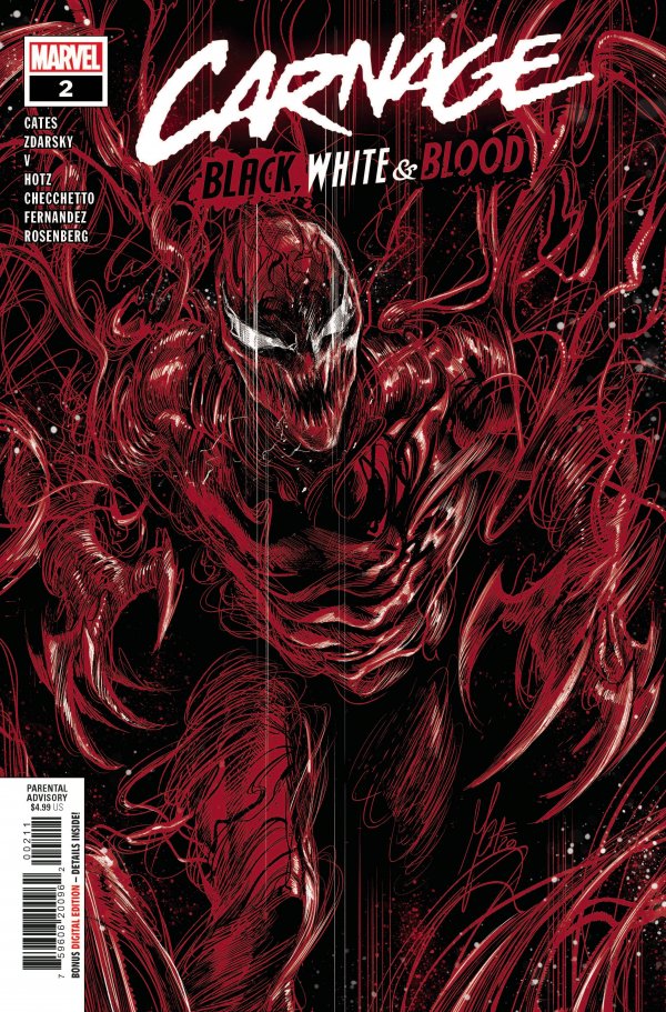 Carnage: Black, White & Blood #2 cover