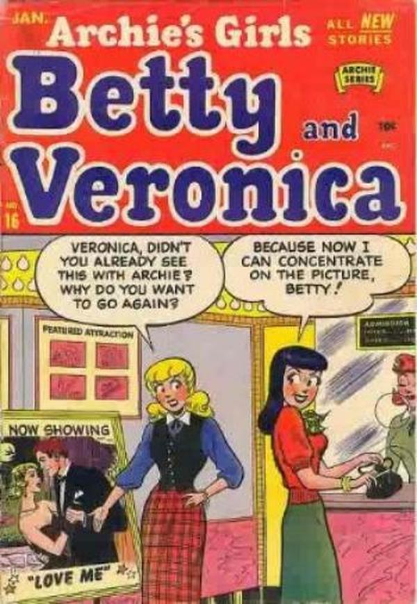 Archie's Girls Betty and Veronica #16 cover