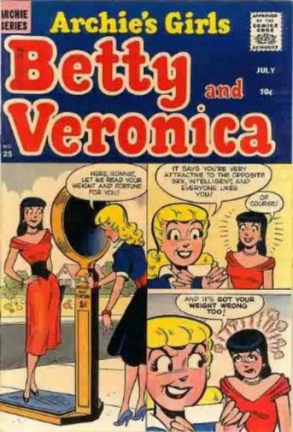 Archie's Girls Betty and Veronica #25 cover