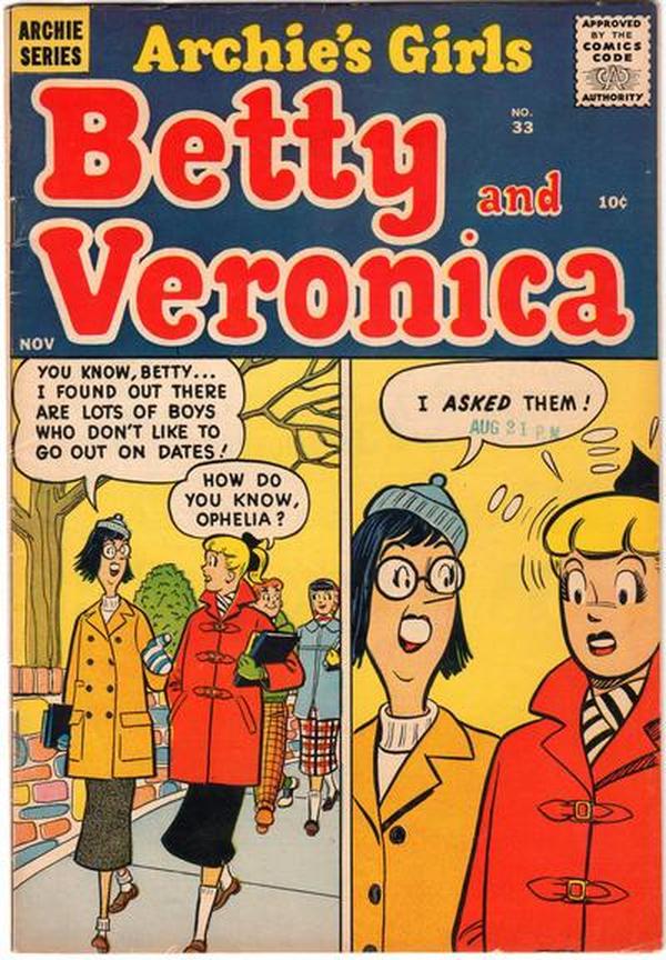 Archie's Girls Betty and Veronica #33 cover