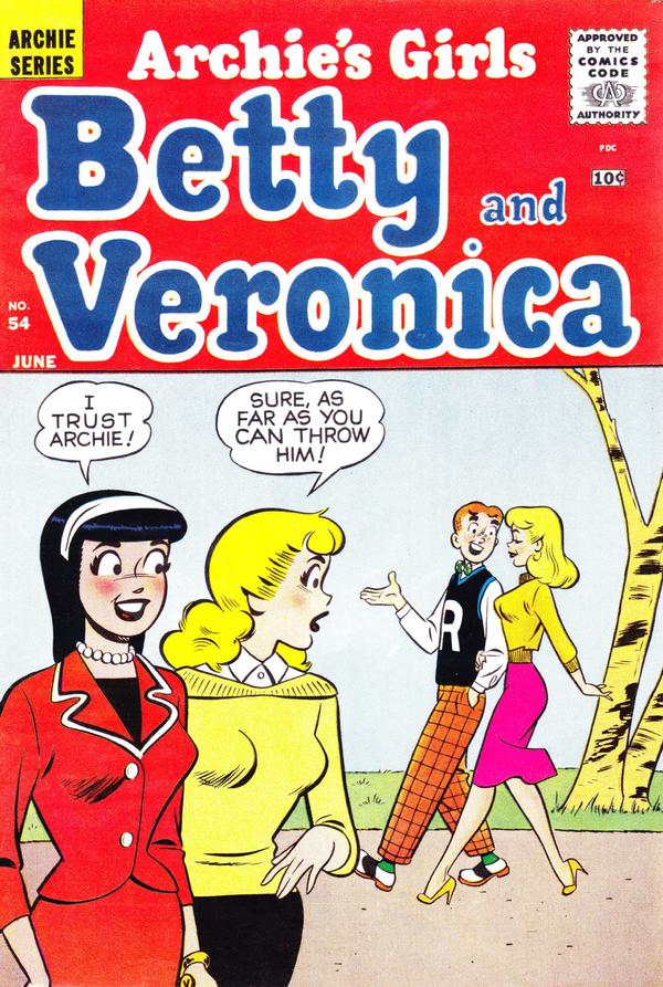 Archie's Girls Betty and Veronica #54 cover