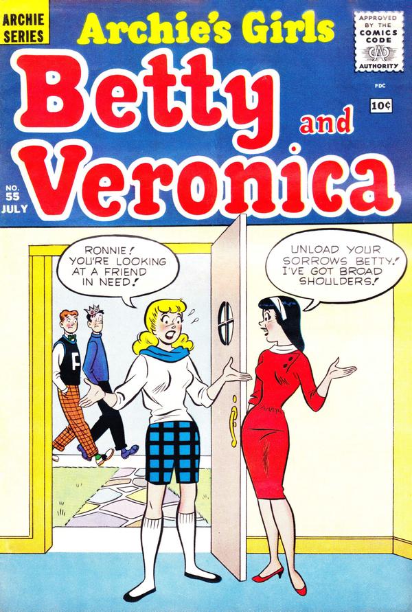Archie's Girls Betty and Veronica #55 cover
